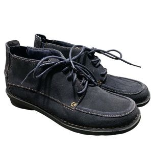 Clarks Bendables Navy Suede Chukka Boots